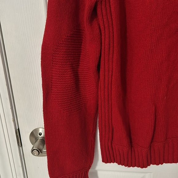 GAP Men’s Red Crew Neck Sweater Size Large - Picture 4 of 6